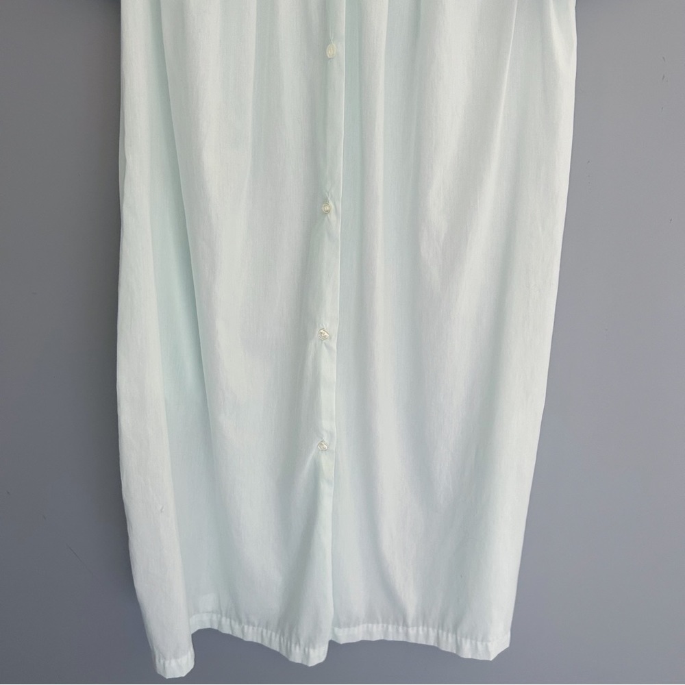 🌷 VINTAGE 60’s Character Nightgown Light Green Embroidered - Picture 4 of 7